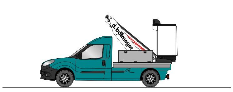 Abbildung einer PK 90B Arbeitsbühne